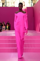 Valentino Crêpe Couture off-shoulder jumpsuit