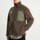 Café Mountain Men's Mountain Fleece Jacket in Earth And Moss