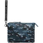 Maison Kitsune Blue Eastpak Edition Camouflage Isabella Pouch