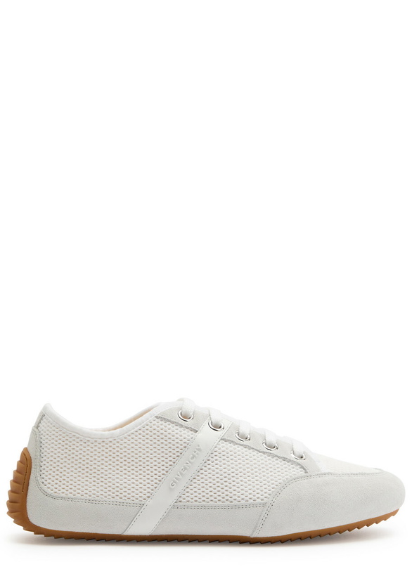 Photo: Givenchy Panelled Mesh-knit Sneakers White