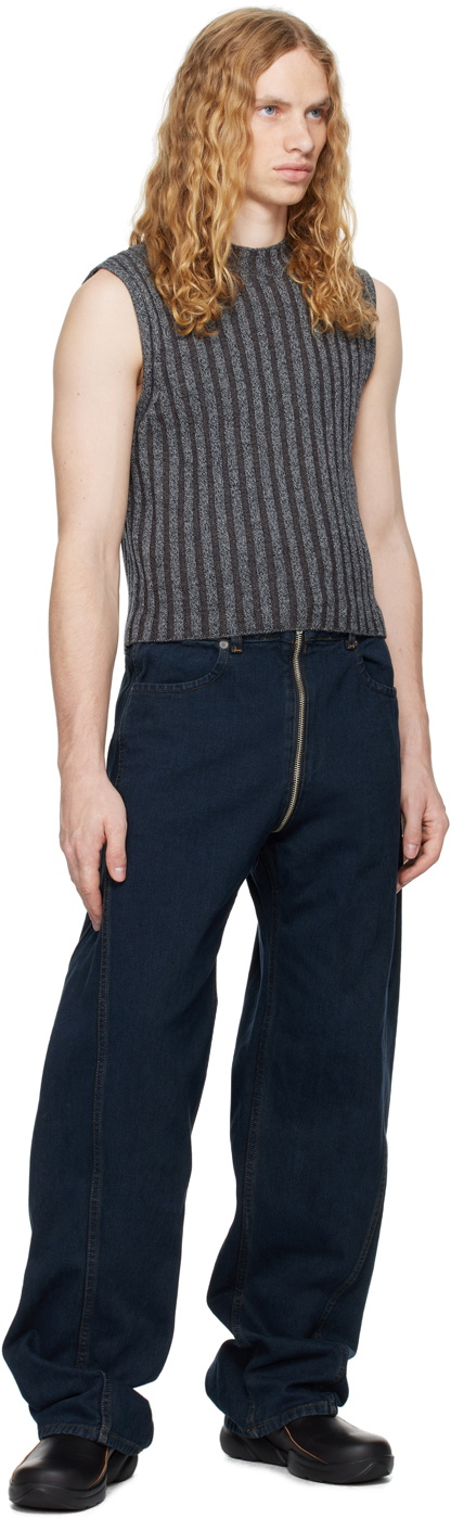Eckhaus Latta Gray Keyboard Vest