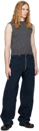 Eckhaus Latta Gray Keyboard Vest