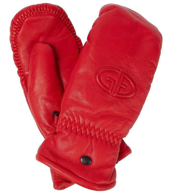 Photo: Goldbergh Hilja logo leather ski mittens