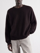 A.PRESSE - Brushed Cashmere Sweater - Brown