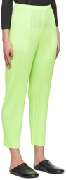 Pleats Please Issey Miyake Green Monthly Colors February Trousers