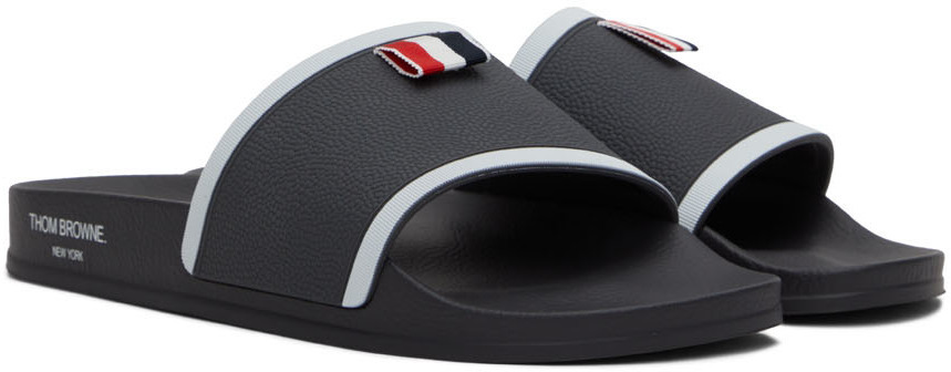 Thom Browne Gray Pool Slides