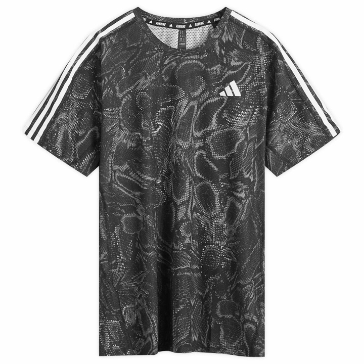 Photo: Adidas Running Men's Adidas OTR E AOP T-Shirt in Black