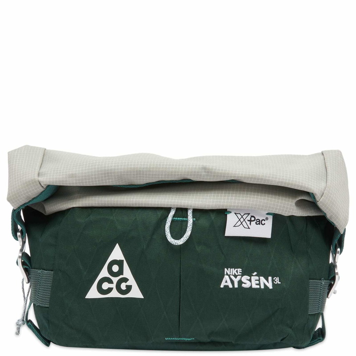 Photo: Nike ACG Aysen Waistpack in Vintage Green/Iron Ore/White 