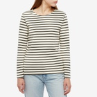 Armor-Lux Women's Long Sleeve Marinere T-Shirt in Nature/Sycamore
