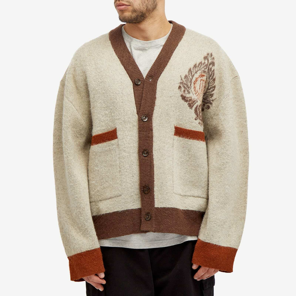 Honor the Gift Men's HTG Cardigan in Bone Honor the Gift