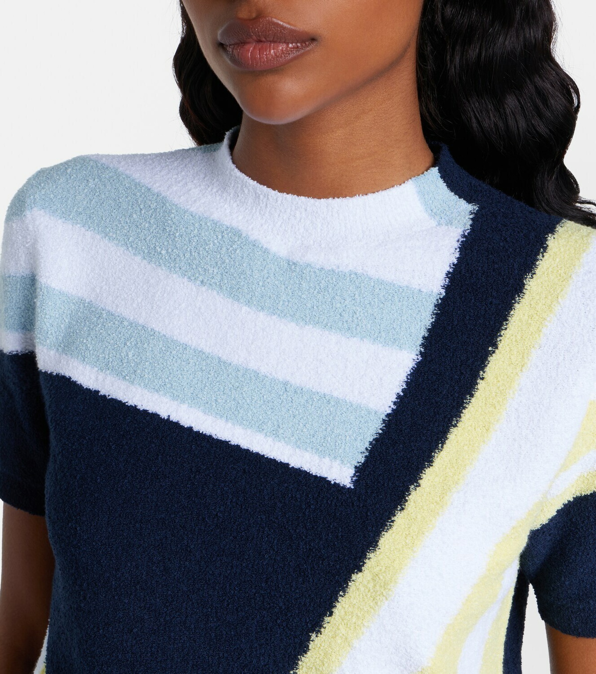 Loewe Intarsia cotton-blend bouclé sweater