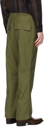 NEEDLES Khaki String Fatigue Trousers