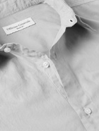 Officine Générale - Emory Garment-Dyed Cotton-Poplin Shirt - Gray