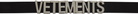 VETEMENTS Black 'Vetements' Logo Belt