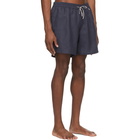 Loro Piana Navy Linen Miami Bay Swim Shorts