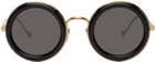 Loewe Black & Gold Round Sunglasses