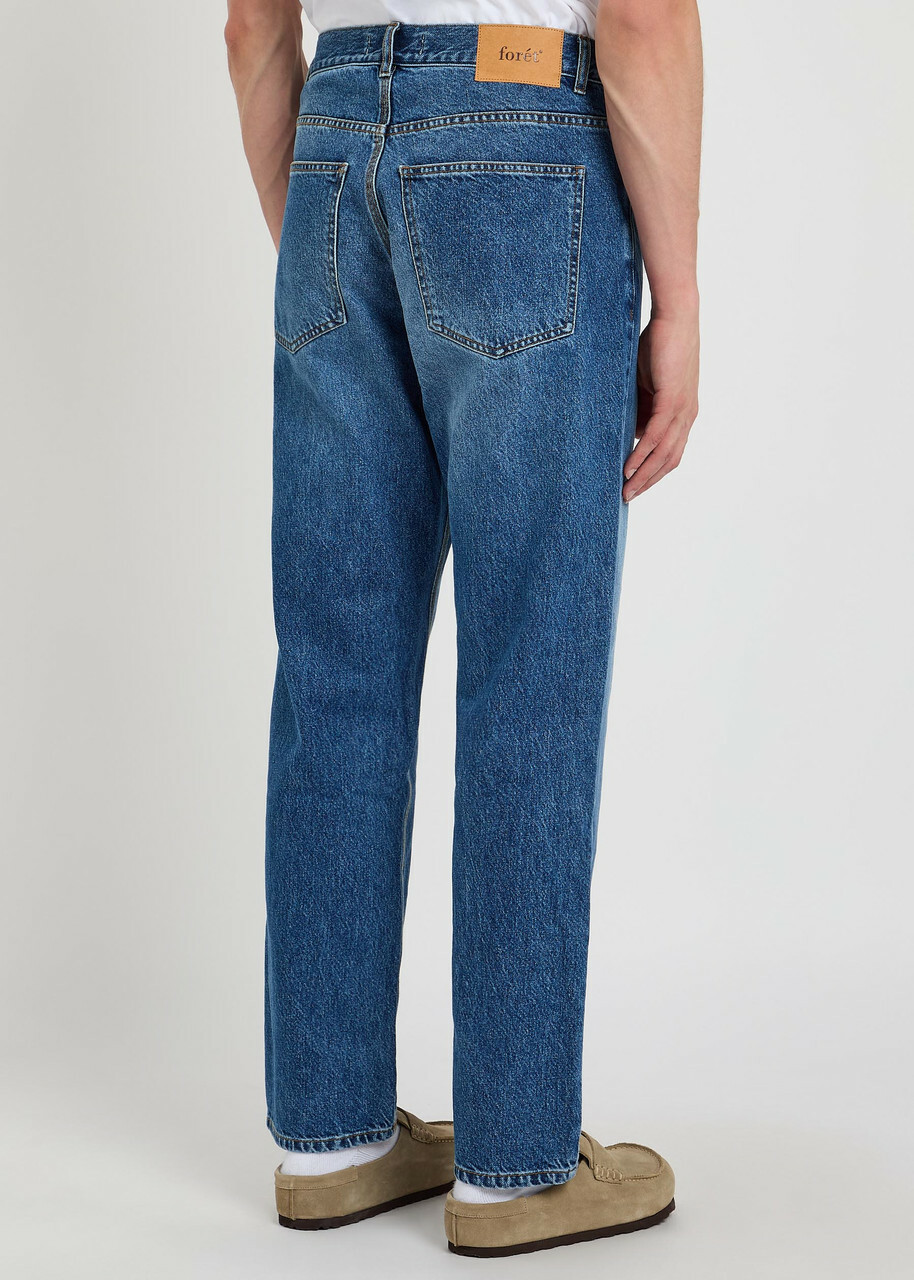 Forét Straight-leg Denim Jeans Mid Blu