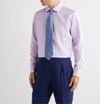 Canali - Cutaway-Collar Pin-Dot Cotton Shirt - Purple