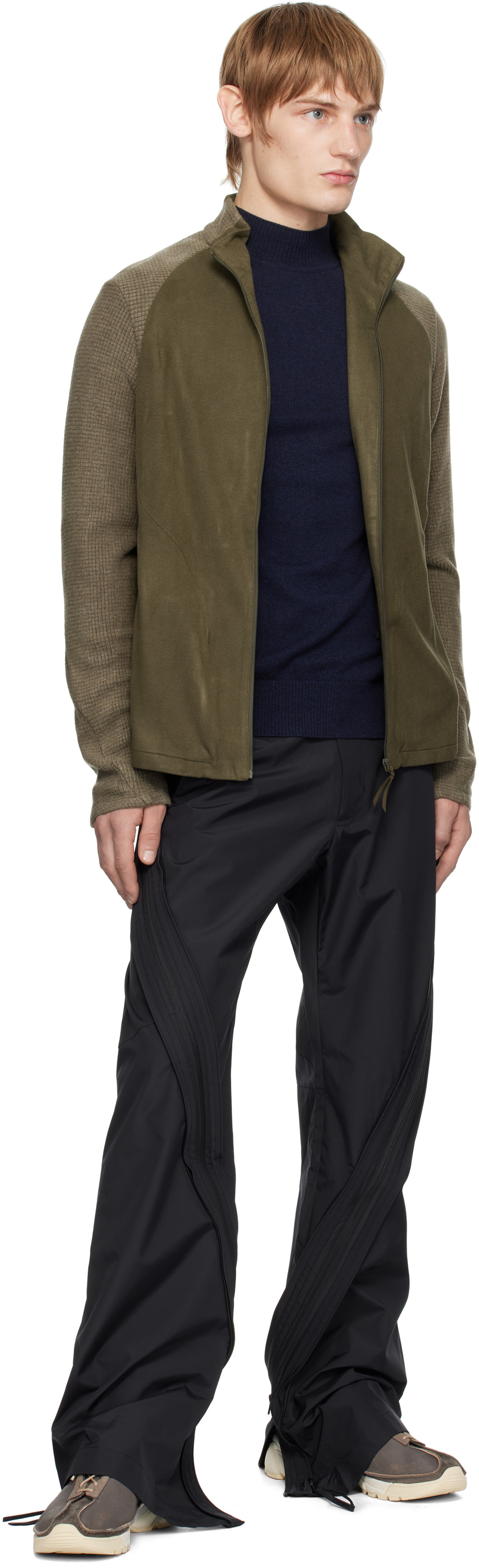 POST ARCHIVE FACTION (PAF) Khaki 7.0 Right Sweatshirt Post Archive
