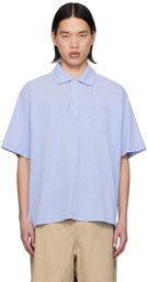 Engineered Garments Blue Two-Button Polo