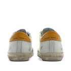 Golden Goose Men's Super-Star Leather Sneakers in White/Beige/Golden