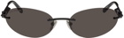 Balenciaga Black Rimless Sunglasses