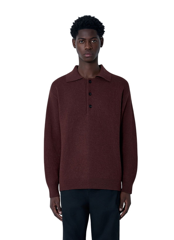 Photo: MHL by Margaret Howell Wool Knitted Polo Sweater