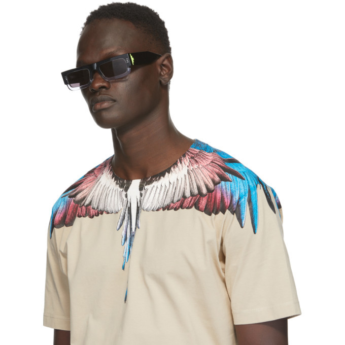 604 marcelo burlon otromundo ワンポイント刺繍　M Marcelo Burlon マルセロ・バーロン CMBD002E18684106-Black