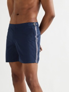 ORLEBAR BROWN - Bulldog Mid-Length Striped Swim Shorts - Blue