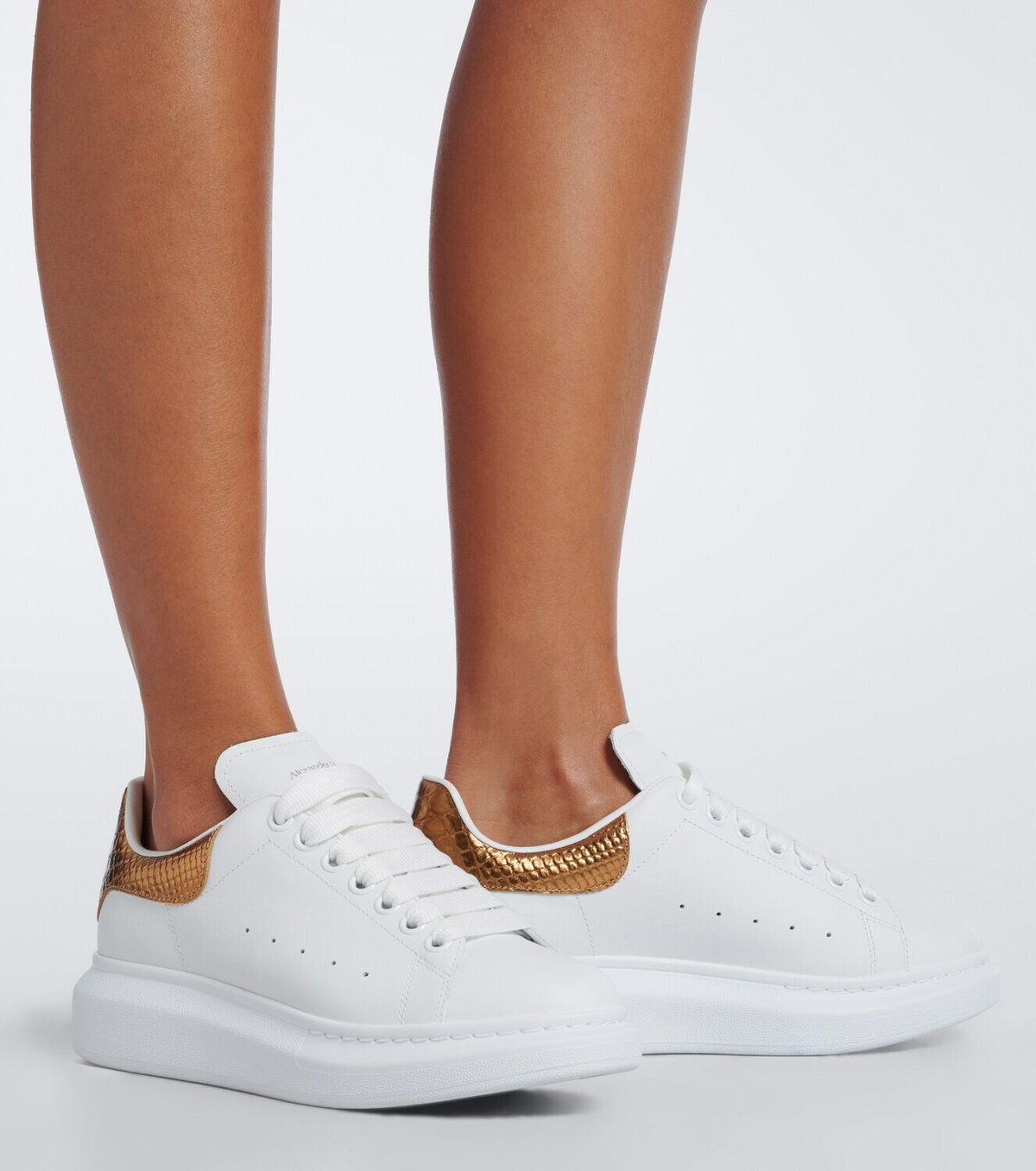 McQueen Oversized leather sneakers