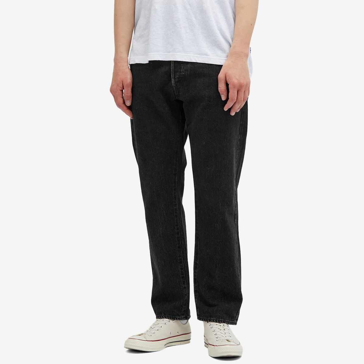 Ordinary Fits Men's 020 Ankle Denim Jeans in Black Ordinary Fits