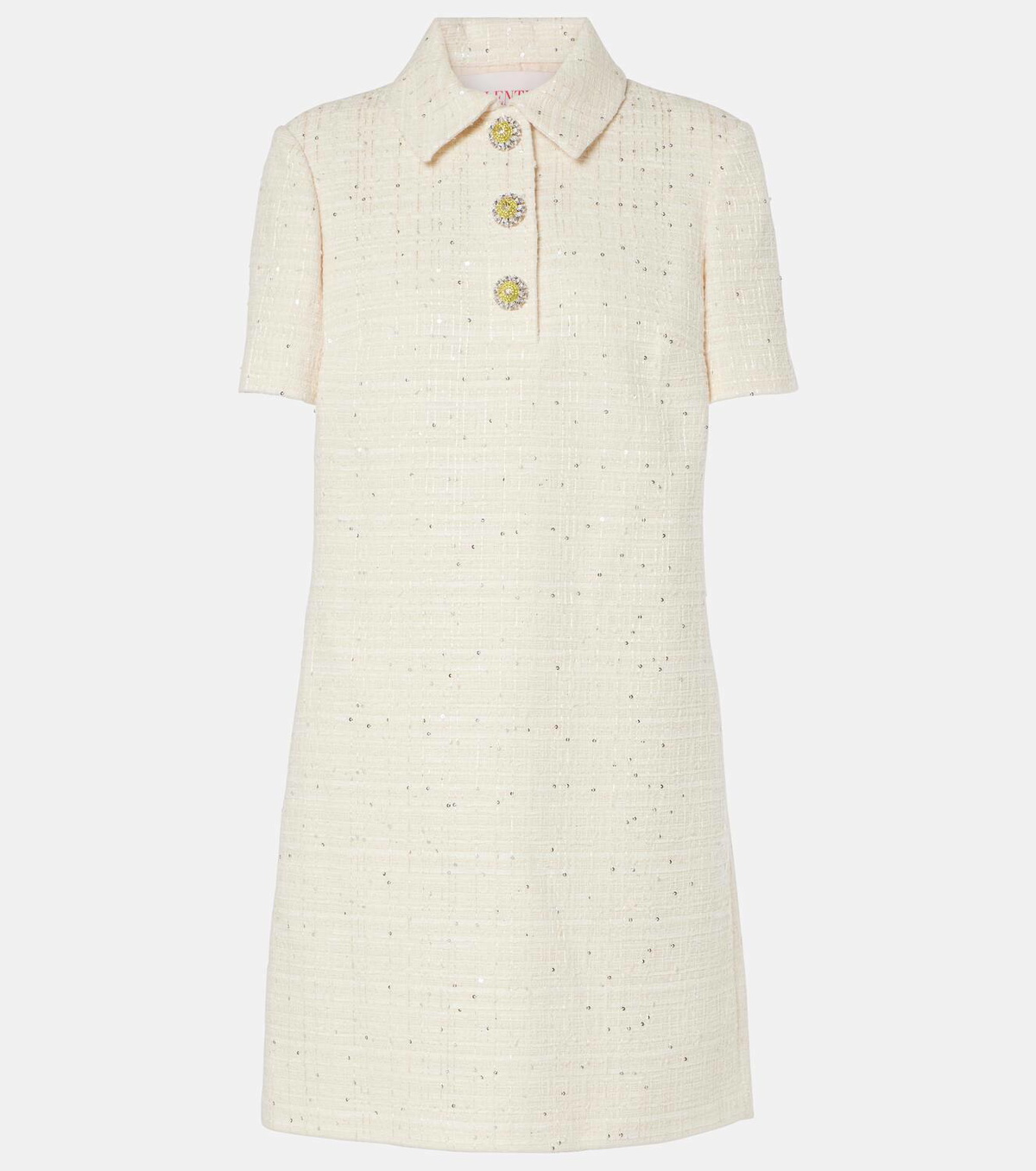 Valentino Cotton-blend tweed minidress Valentino