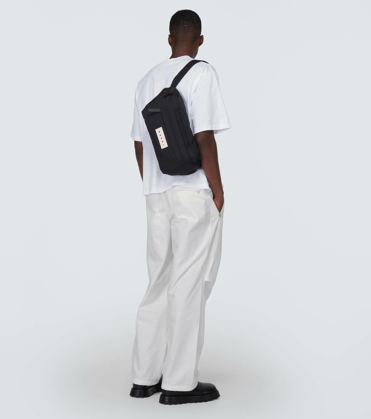 Marni Logo oversized belt bag