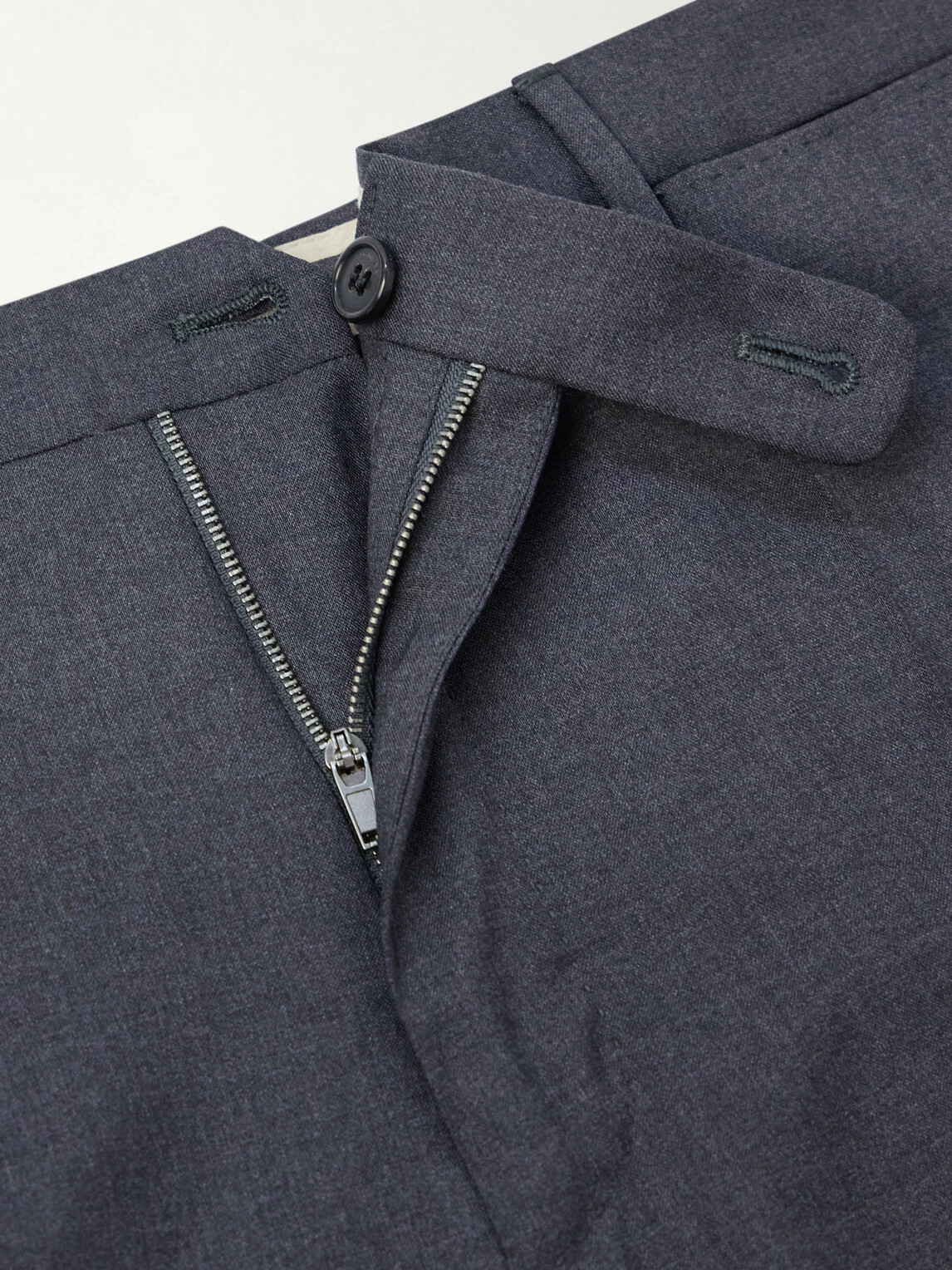 Slowear - Slim-Leg Wool Trousers - Gray