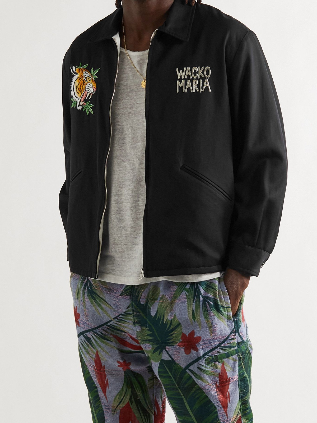 WACKO MARIA - Tim Lehi Vietnam Embroidered Satin-Twill Jacket