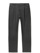 Altea - Wayne Tapered Stretch Lyocell and Cotton-Blend Twill Trousers - Black