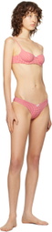 Frankies Bikinis Red & White Cola Bikini Top