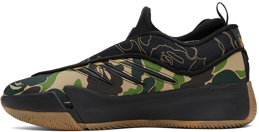 BAPE Black & Beige adidas Originals Edition Dame 9 Low Sneakers