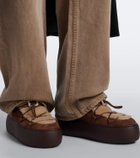 Roger Vivier Viv' Up shearling and suede sneakers