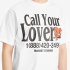 MARKET Men's Call My Lover T-Shirt in White
