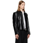 OUR LEGACY Black Mini Leather Jacket