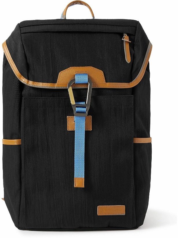 Photo: Master-Piece - Link Leather-Trimmed Nylon-Twill Backpack