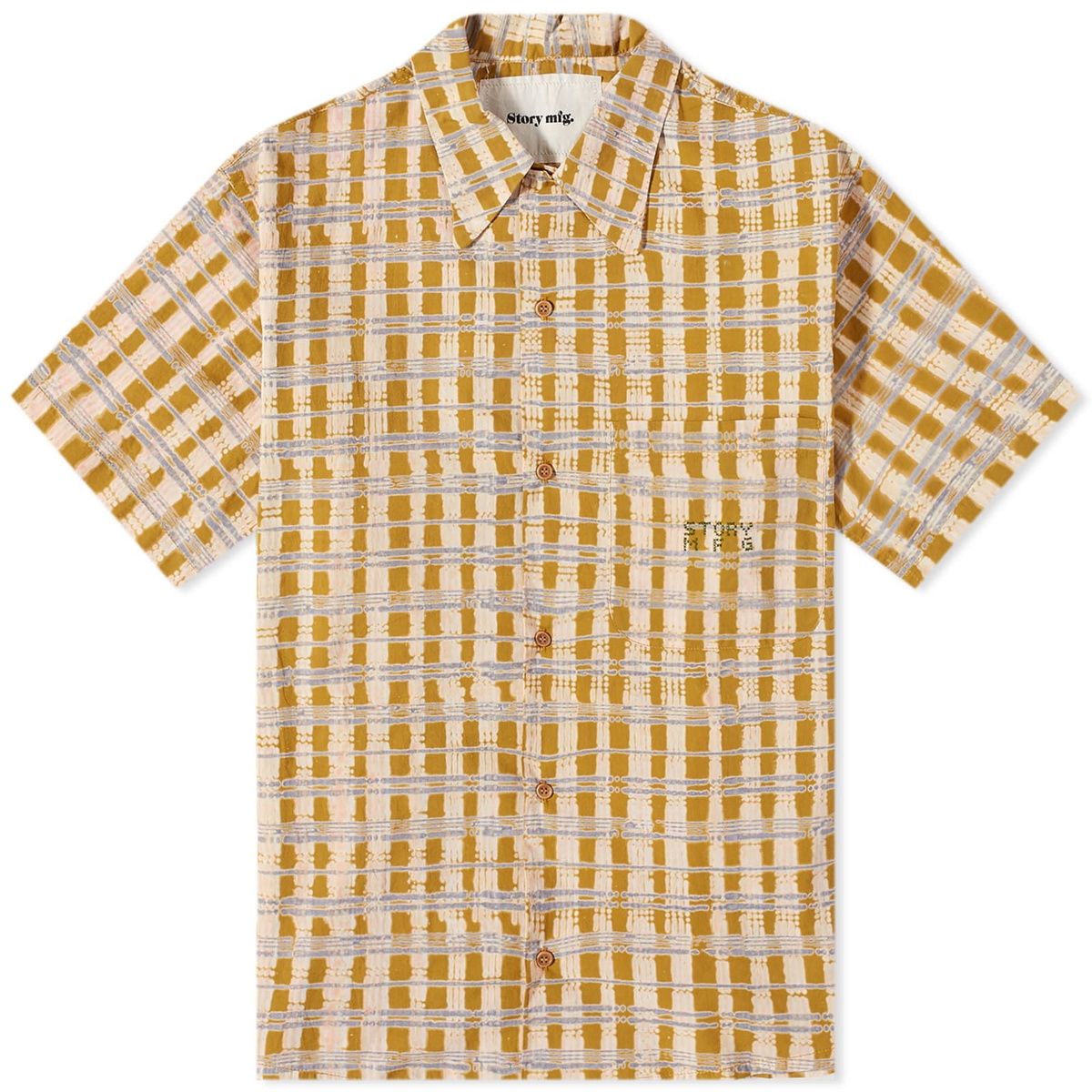 Story mfg. Men's Shore Checked Vacation Shirt in Shore Check Block ...