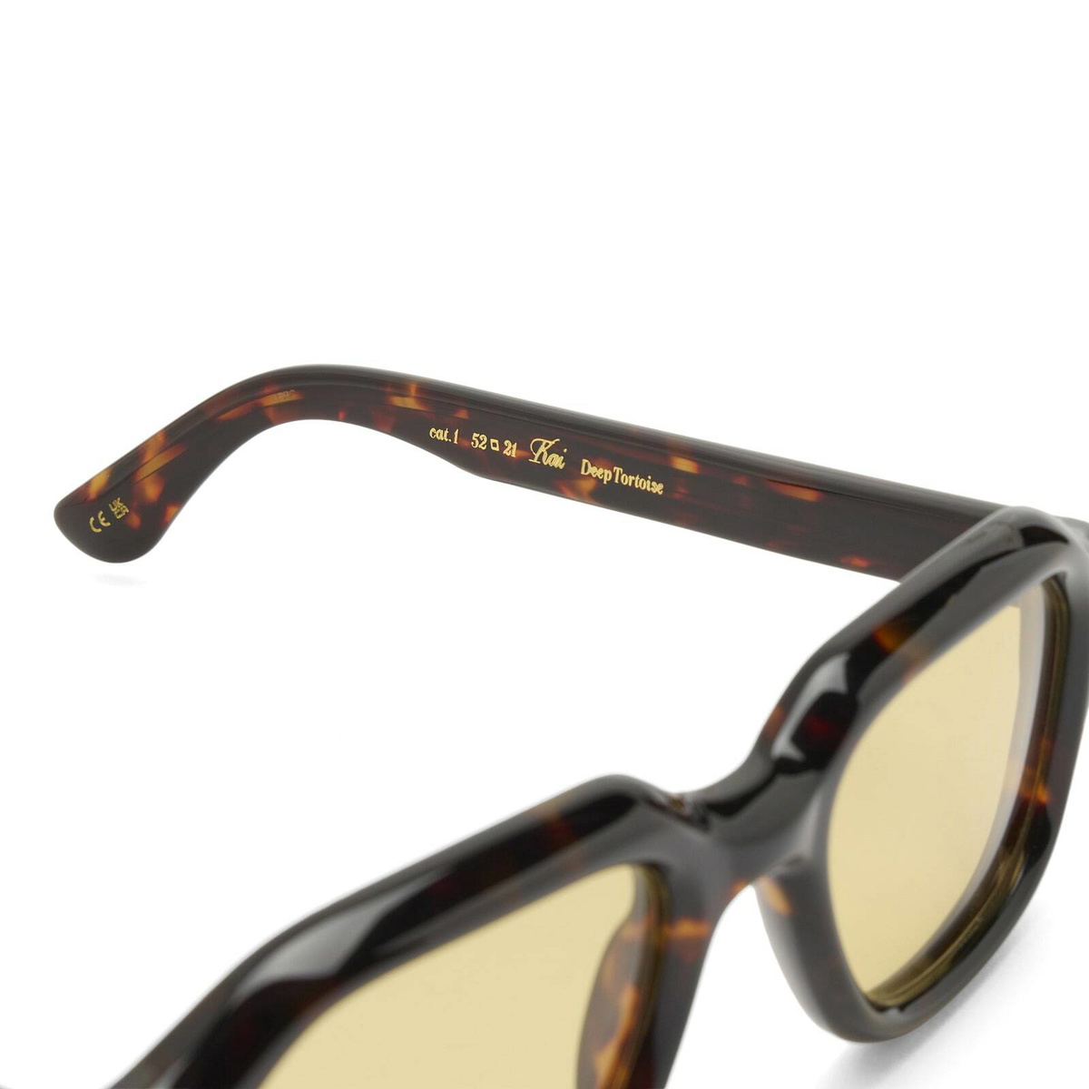 CHIMI Kai Sunglasses in Deep Tortoise/Sage Green 