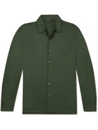 Rubinacci - Wool-Piqué Shirt - Green