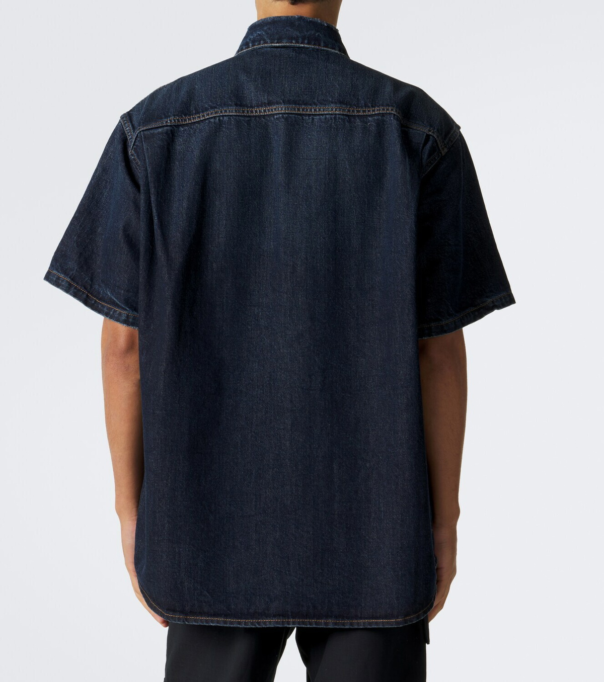 Balenciaga Logo denim shirt