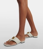 Gucci GG Marmont leather thong sandals
