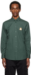 Moschino Green Teddy Patch Shirt