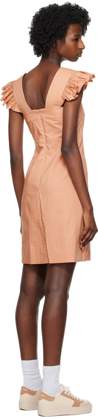 See by Chloé Pink Pinafore Minidress