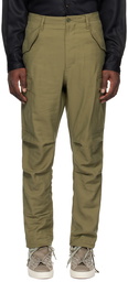 4SDESIGNS Khaki Drawstring Cargo Pants